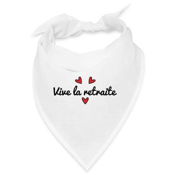 RUHESTAND. RUHESTAND. PENSIONIERT. RUHESTAND - Bandana - Weiß - Vorne