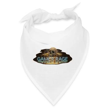Gamer Rage Skull - Bandana - Weiß - Vorne