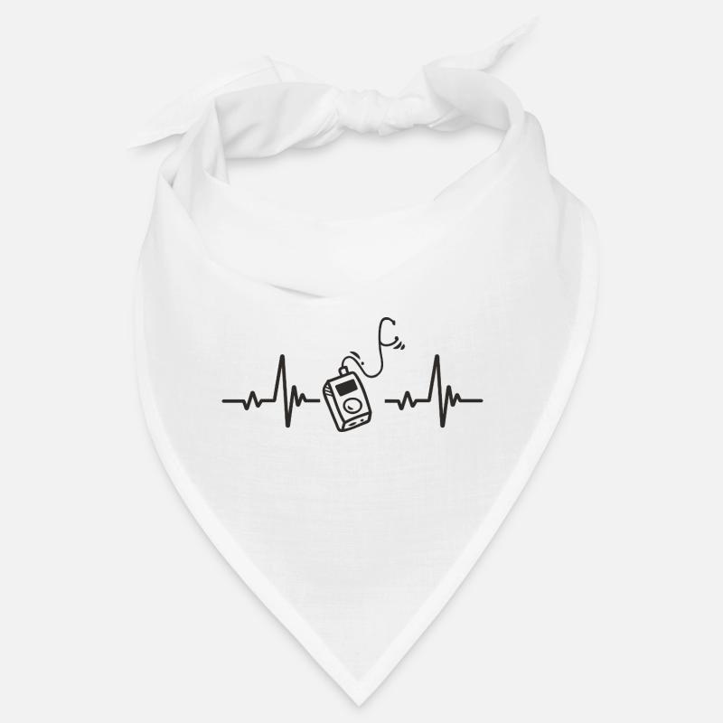 MP3-Player digitaler Musikplayer Herzrhythmus Bandana