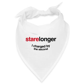 Starr länger. Ich erkläre jede Sekunde! - Bandana - Weiß - Vorne