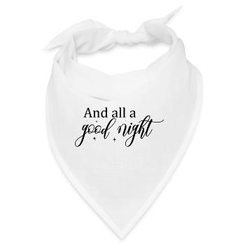Gute Nacht Script mit Sternen - Bandana - Weiß - Vorne