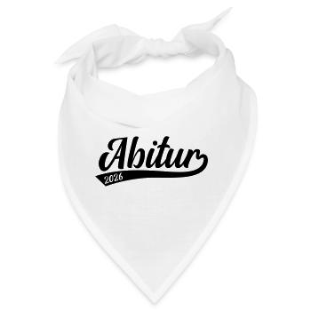 Abitur Abi 2026  - Bandana - Weiß - Vorne