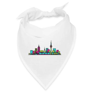 Canberra City Skyline Parlament: Moderne Kunst - Bandana - Weiß - Vorne