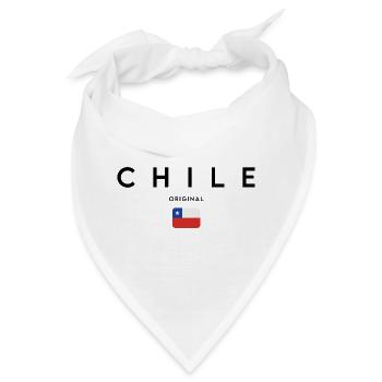 Chilenischer Stolz, minimalistisches, elegantes Design - Bandana - Weiß - Vorne