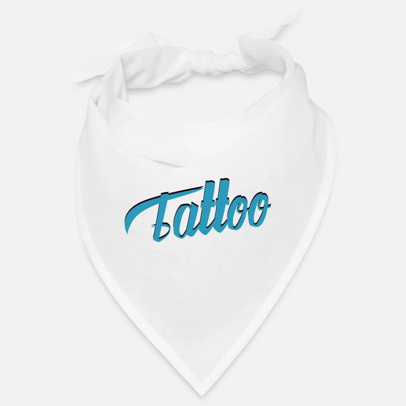 Écriture de tatouage en sarcelle-ci Bandana