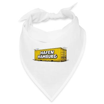 Hafen Hamburg Container - Bandana - Weiß - Vorne