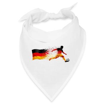Deutschland Fußball Shirt – Germany Soccer - Bandana - Weiß - Vorne