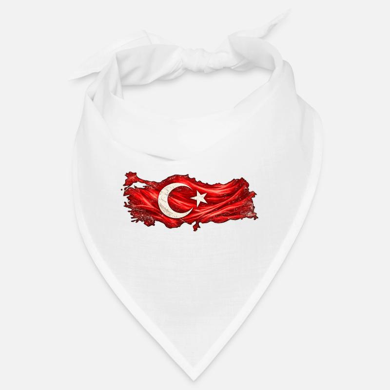 Fiery Turkey Flag Bandana
