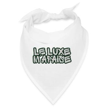 Französischer Graffiti-Luxus - Bandana - Weiß - Vorne
