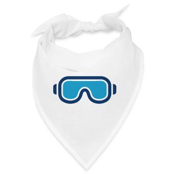 Augenschutzsymbol für Schutzbrillen - Bandana - Weiß - Vorne