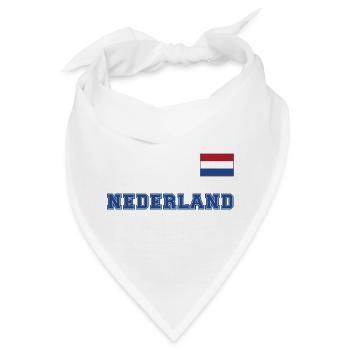Niederlande Trikot Look - Holland – NEDERLAND - Bandana - Weiß - Vorne