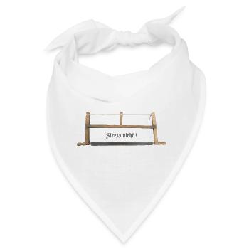 Tischlersäge Stress nicht! - Bandana - Weiß - Vorne