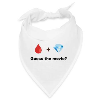 Red Drop und Diamond - Bandana - Weiß - Vorne