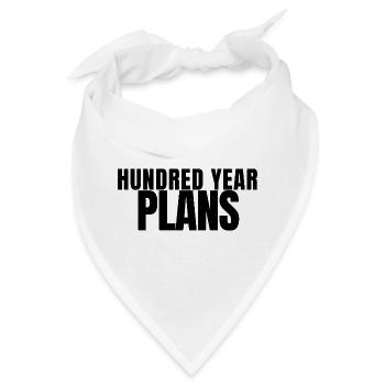 Schildkroete - Hundred Year Plans - Reptilien - Bandana - Weiß - Vorne