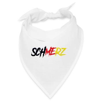 Schmerz – Deutschland Statement Shirt - Bandana - Weiß - Vorne