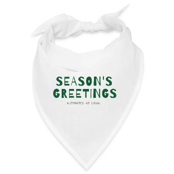 Season's Greetings – Automated as Usual - Bandana - Weiß - Vorne
