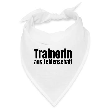Trainerin aus Leidenschaft Sport Verein Geschenk - Bandana - Weiß - Vorne