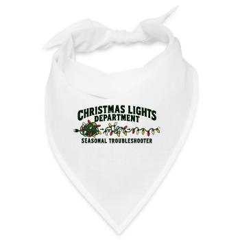 Weihnachtslichter-Abteilung — Fehlerbeheber - Bandana - Weiß - Vorne