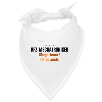 Kfz-Mechatroniker – Klingt teuer? Ist es auch - Bandana - Weiß - Vorne