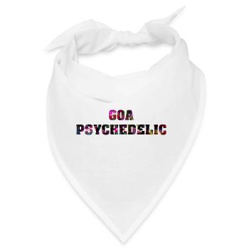 Goa psychedelic - Bandana - Weiß - Vorne
