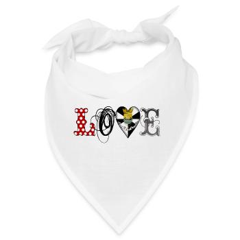 love lisboa black - Bandana - Weiß - Vorne