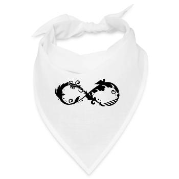 Symbol der Unendlichkeit - Bandana - Weiß - Vorne