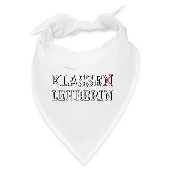Klassen Lehrerin - Bandana - Weiß - Vorne