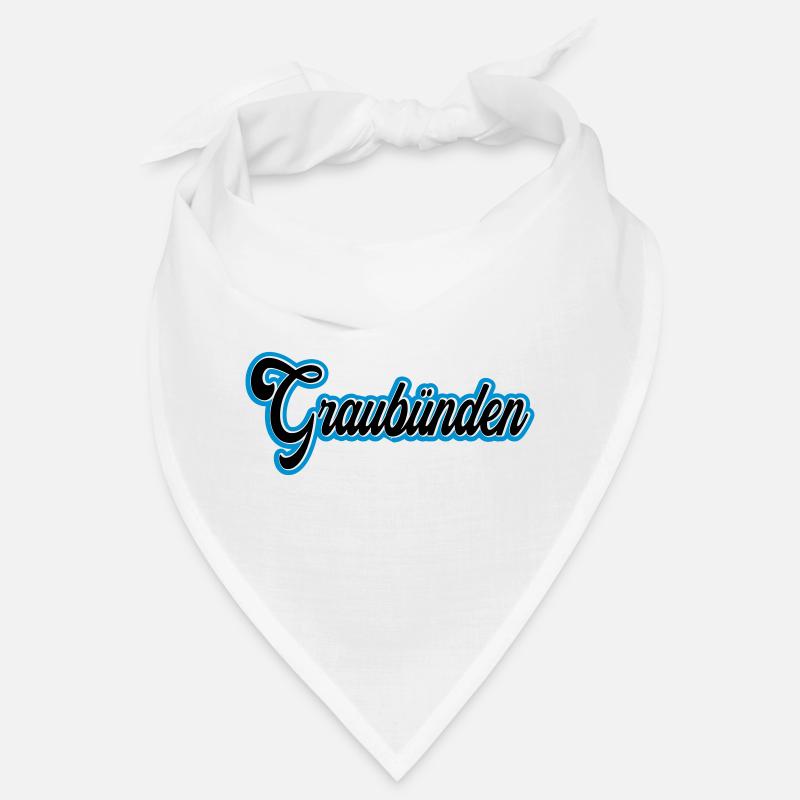 Écriture des Grisons avec contour bleu Bandana
