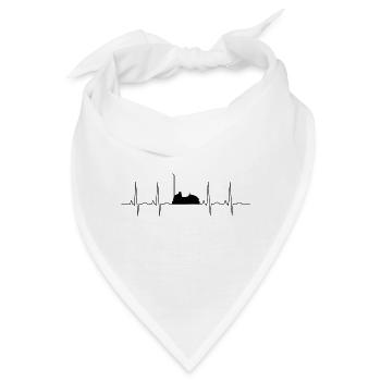 Rummel Geschenk Karussell Wasen Kirmes Jahrmarkt - Bandana - Weiß - Vorne