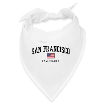 San Francisco Usa - Bandana - Weiß - Vorne