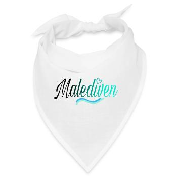 Malediven black - Bandana - Weiß - Vorne