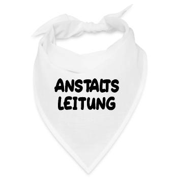 Anstalts Leitung - Bandana - Weiß - Vorne