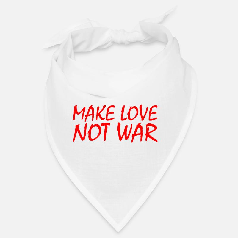 Make love not war Bandana