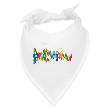 Farbkleckse Kleckse Farbspritzer Maler Geschenk - Bandana - Weiß - Vorne
