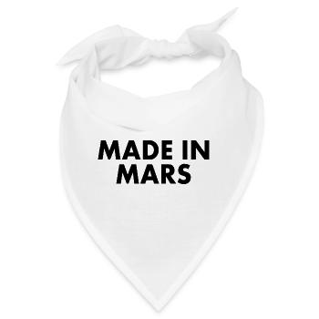 Made in mars - Bandana - Weiß - Vorne