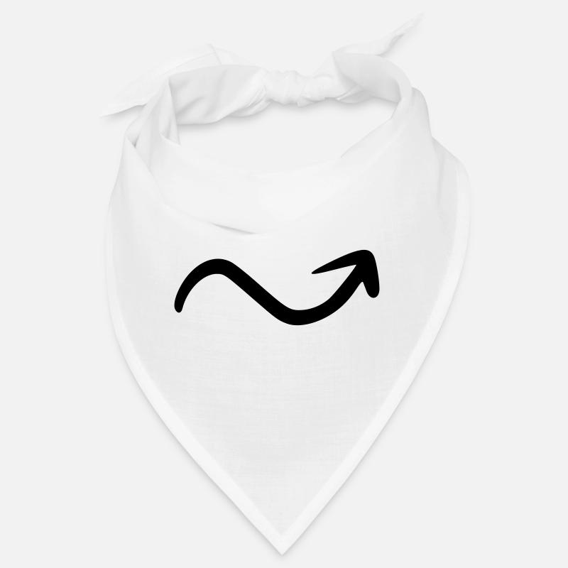 Pfeil Zeichnung Skizze schwarz Bandana