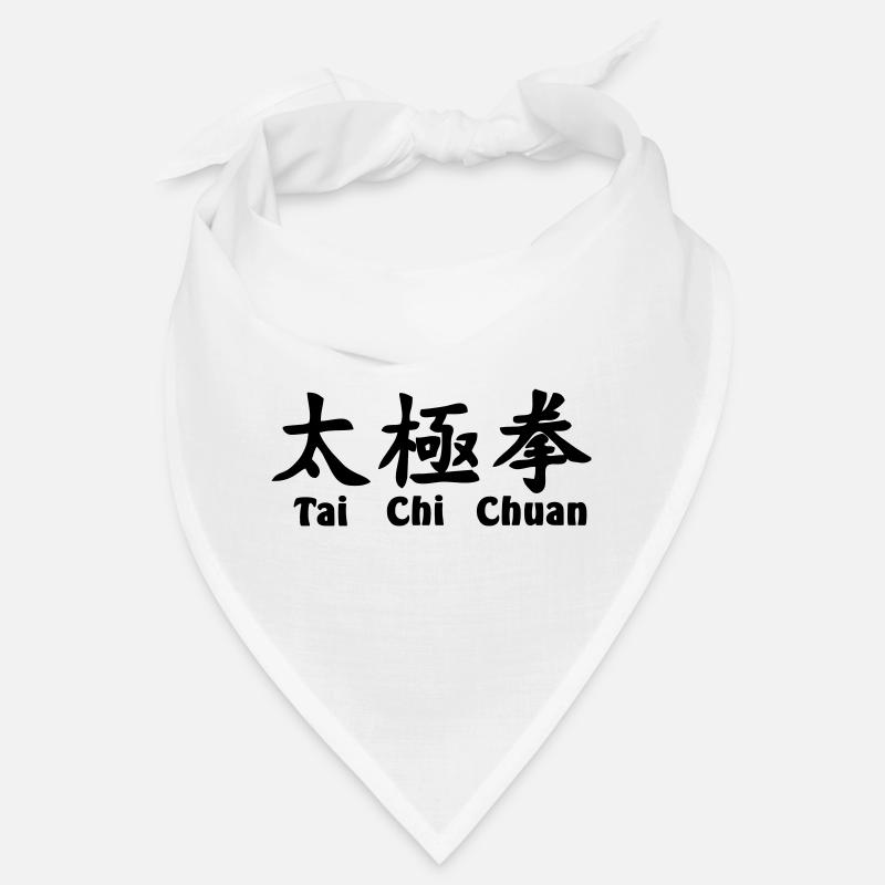 Tai Ji Quan Schrift horizontal mit Text Bandana