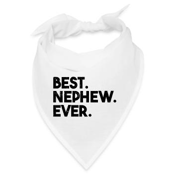 Best Nephew Ever - Bandana - Weiß - Vorne