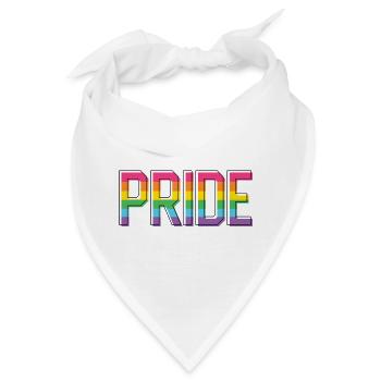Pride Month LGBT - Pride! - Bandana - Weiß - Vorne