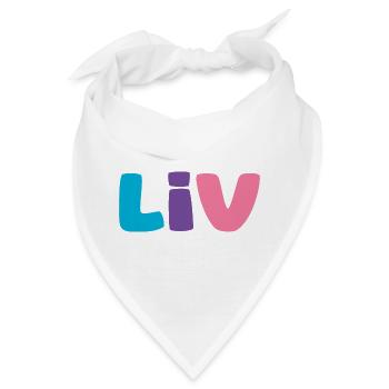 Name - Liv - Bandana - Weiß - Vorne