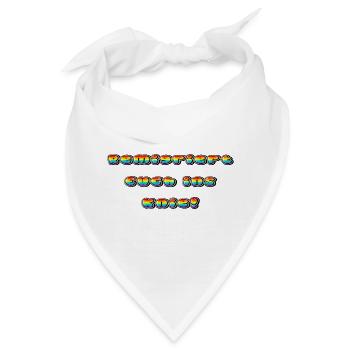 Remigriert Euch ins Knie - Bandana - Weiß - Vorne