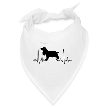 Cocker Spaniel Plus - Bandana - Weiß - Vorne
