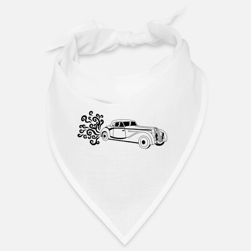 Schwarzer Oldtimer Bandana