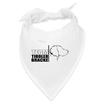 TEAM Tiroler Bracke Hunde Hund Wilsigns - Bandana - Weiß - Vorne