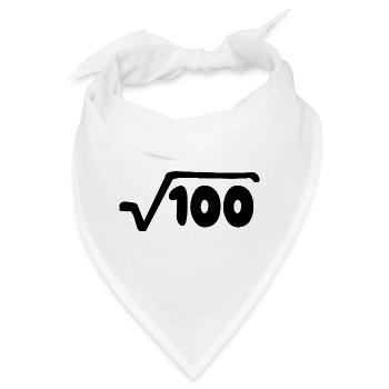 Geburtstag 10 Jahre - Bandana - Weiß - Vorne