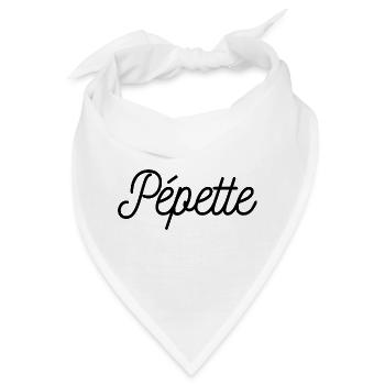 Pepette Spitzname Kleiner Name Humor Geschenkidee - Bandana - Weiß - Vorne