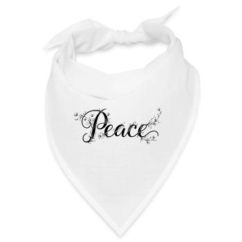 Peace  - Bandana - Weiß - Vorne