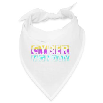Cyber Monday Kaufrausch - Bandana - Weiß - Vorne