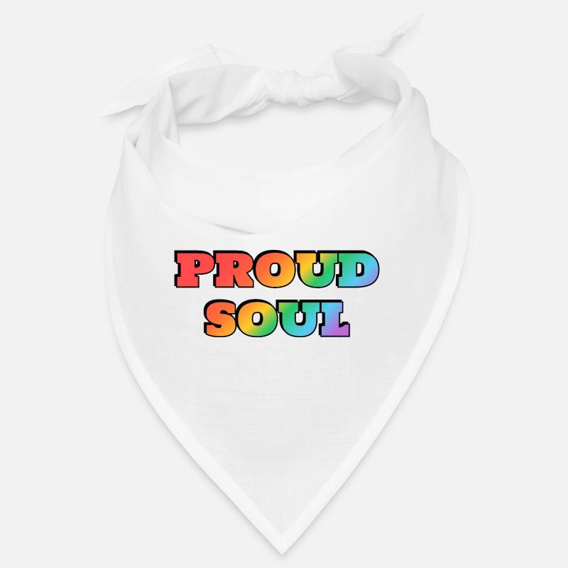 Stolze Seele Regenbogen Text Bandana