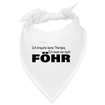 Therapie FÖHR - Bandana - Weiß - Vorne